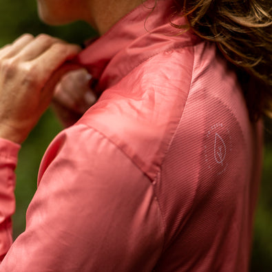 closeup of the trimtex fast running jacket